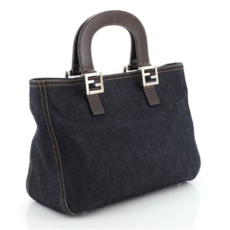 fendi x-tote|fendi denim tote.